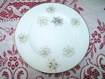 VTG Noritake SNOWFLAKE Gold Green Black Snowflakes 8 1/4