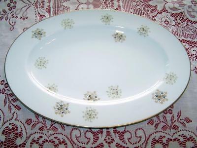 Noritake SNOWFLAKE Gold Green Black Snowflakes 17