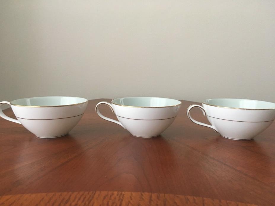 ( 3) Noritake Carlisle Cups (Discontinued Pattern)