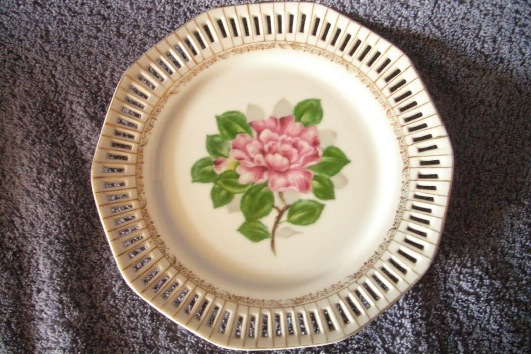 Lovely Ucago Porcelain Occupied Japan Floral Plate