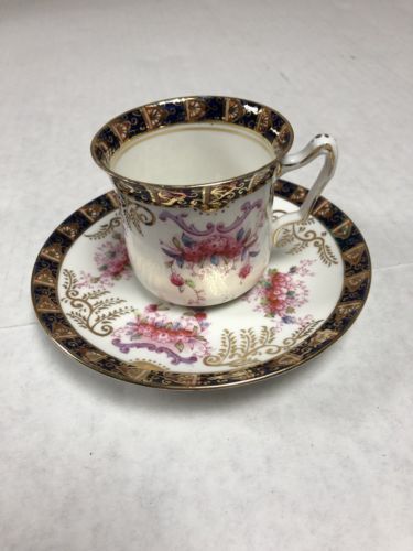 Duchess China cup and saucer gold trim