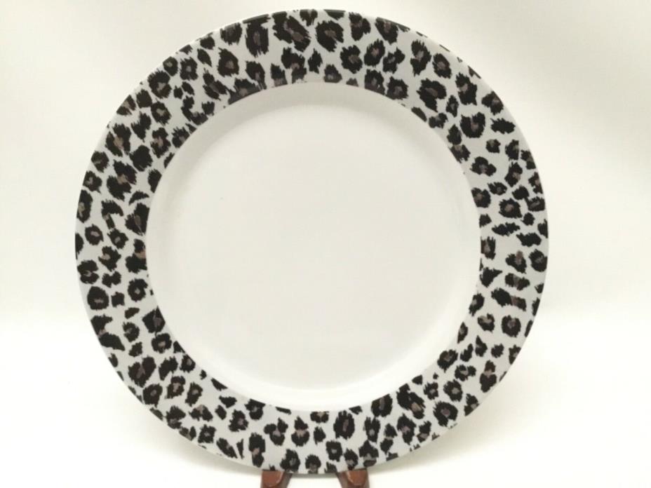 Nicole Miller for Sakura Snow Leopard Chop Plate Serving Platter 12”