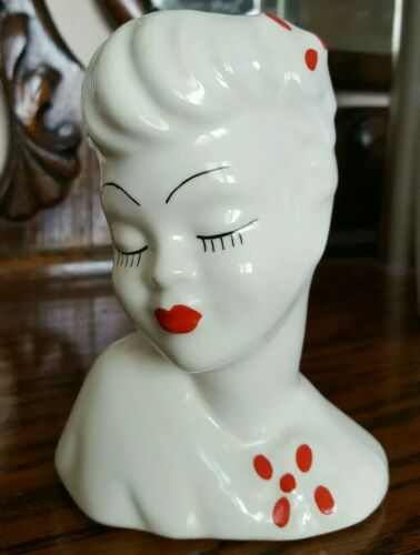 Vintage Lady Head Vase