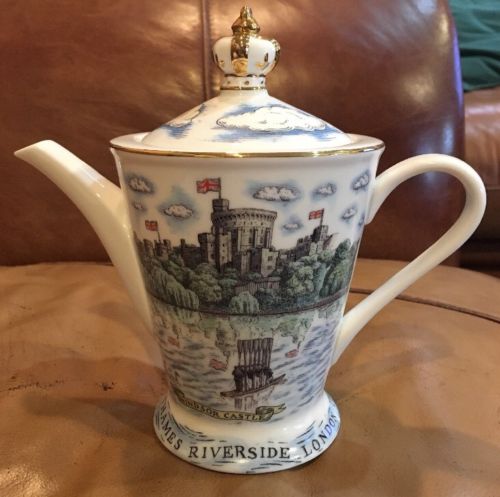 Teapot REFLECTIONS by David Birch LONDON POTTERY Windsor Castle & Hampton Court