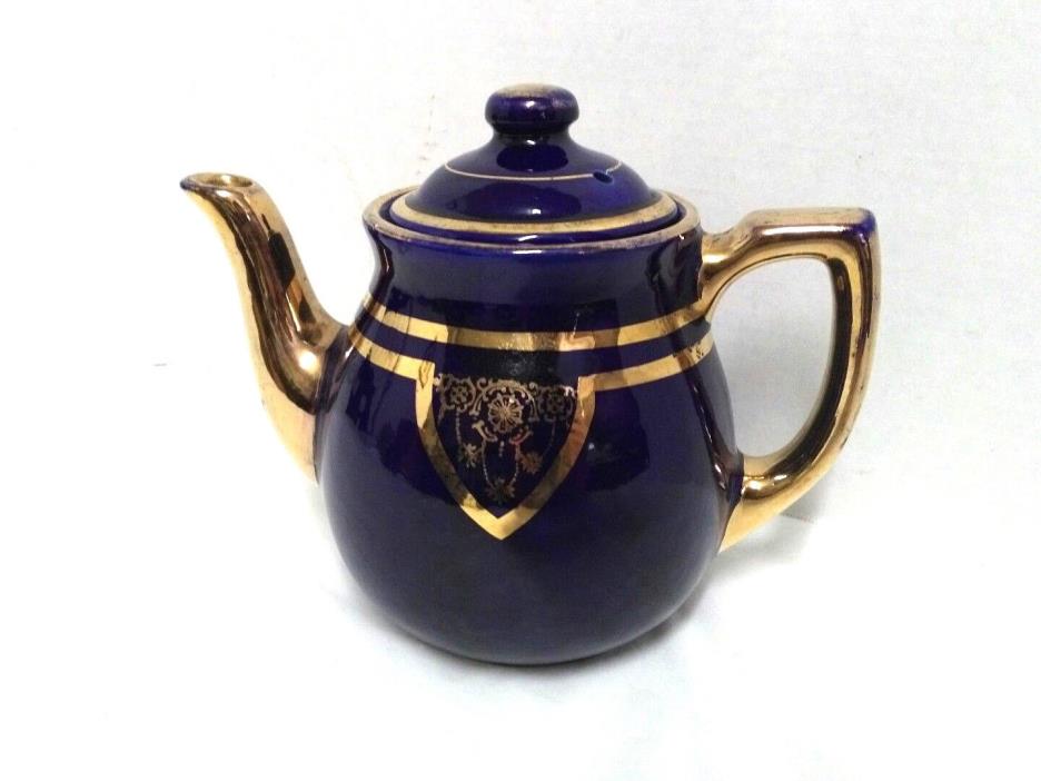 Fraunfelter Thermo-Proof Coffee/Teapot Blue & Gold