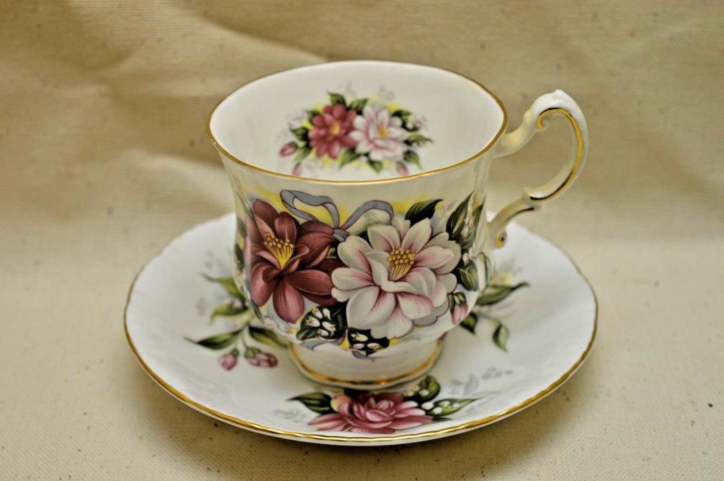 Vintage Paragon Wedding Bouquets Camelia Tea Cup and Saucer Set