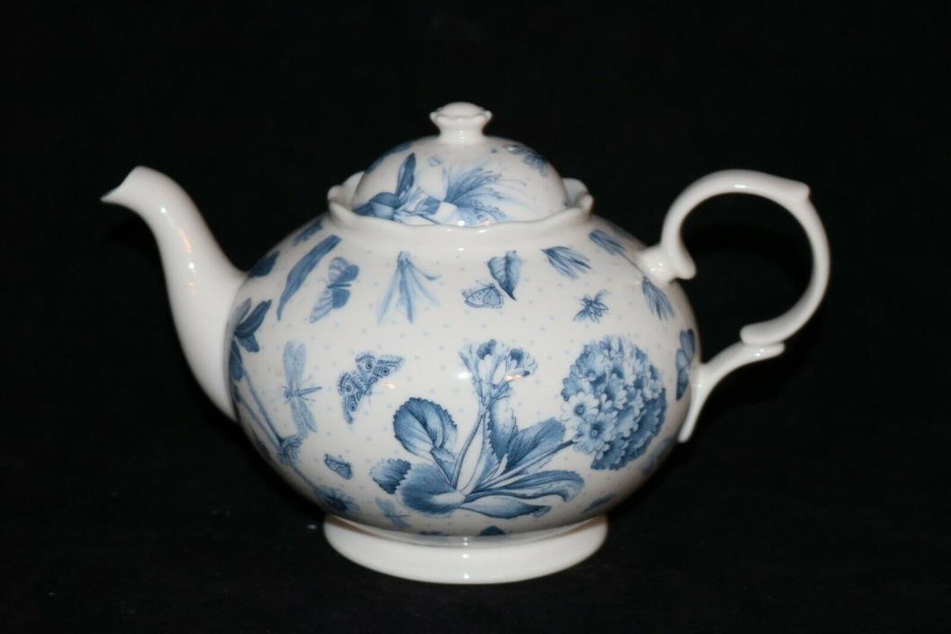 Portmeirion BOTANIC BLUE Teapot Unused 1.5pt