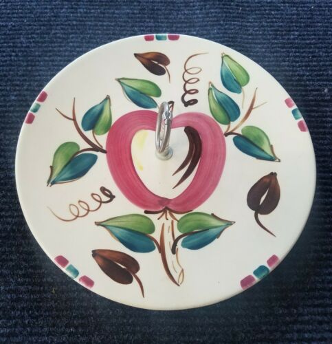 purinton slip ware pottery apple cheese/cookie plate?