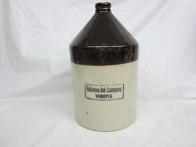 Rare Red Wing  One Gallon Jug Advertising Reliance Ink Company Winnipeg MB.