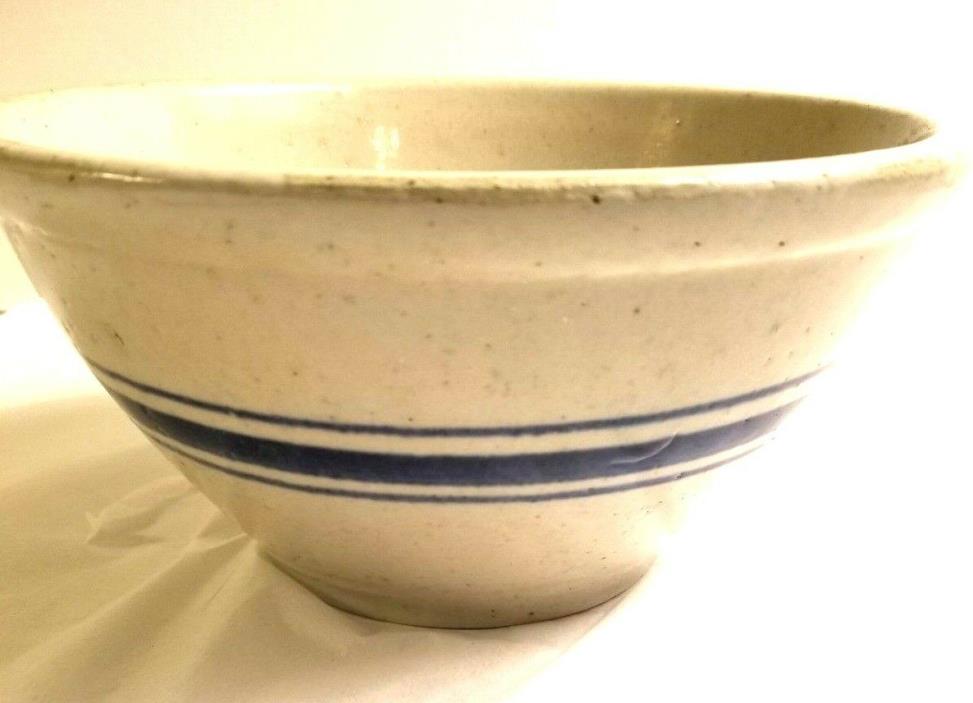 Vintage Red Wing Bowl 8 inch Cobalt Stripes