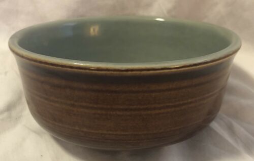 Vintage Red Wing USA Pottery Bowl Cereal Soup Brown Turquoise
