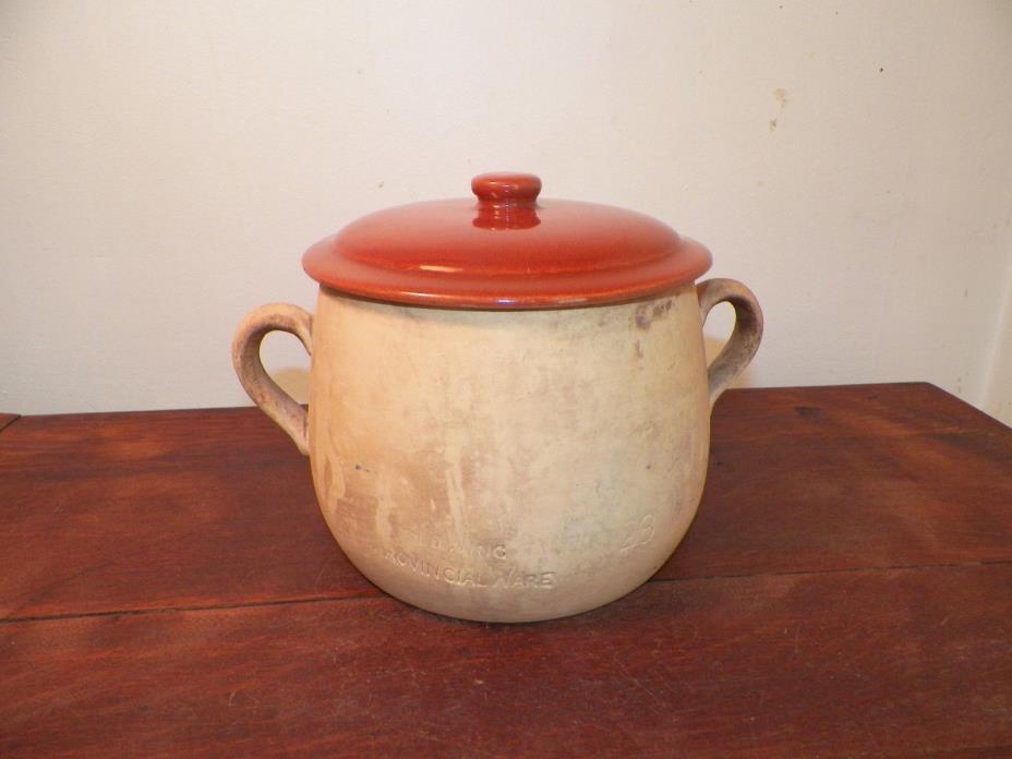 Vintage Red Wing Provincial Ware Bean Pot #28 with Lid #28 Bean Pot Cookware
