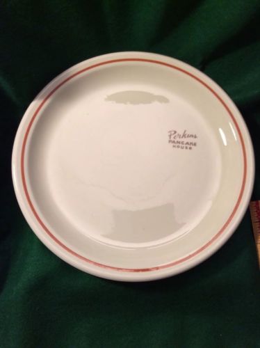 Vintage PERKINS Pancake House Dinner Plate Sterling China made in USA