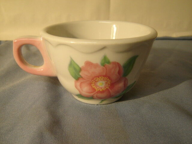 Vintage Shenango Pink Flower Cup