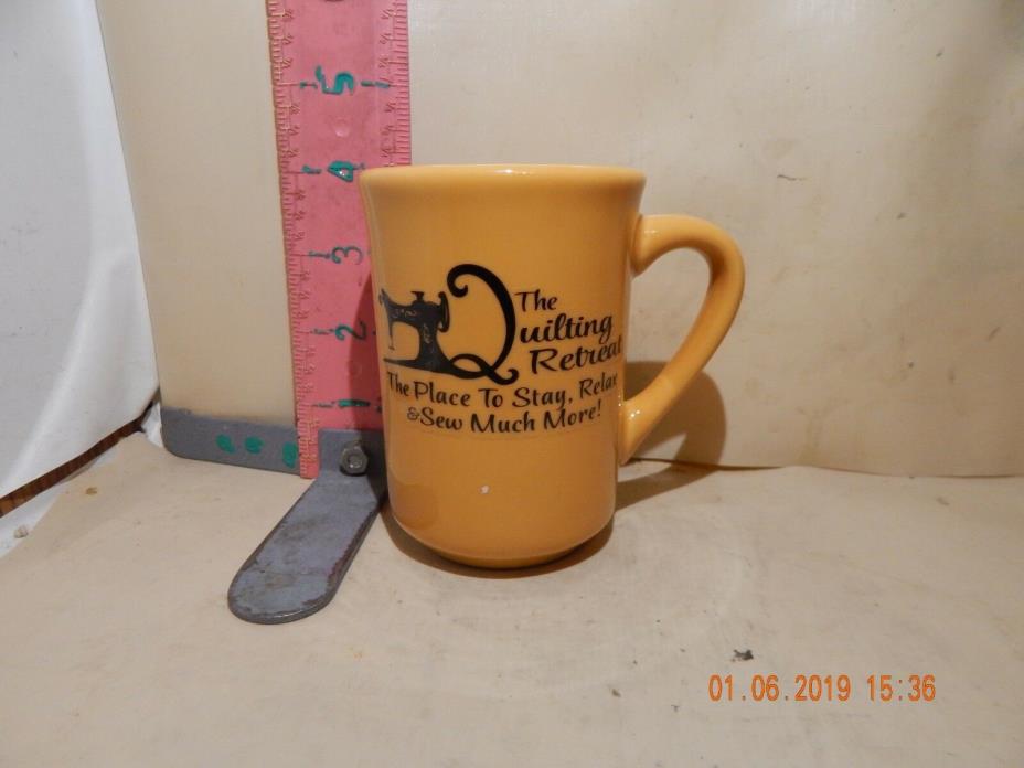 THE QUILTING RETREAT MUG - BUFFALO CHINA RESTAURANT WARE - NO DAMAGE!