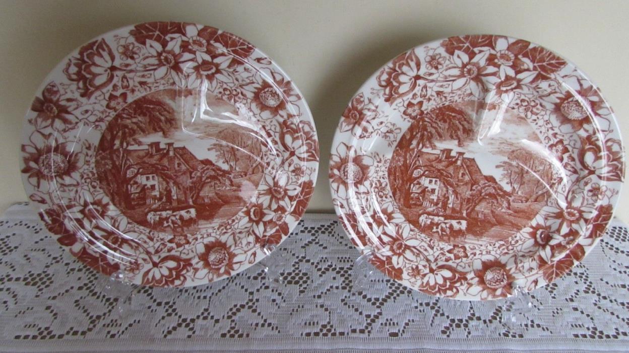 Scammell China Grill Plates (Set of two)