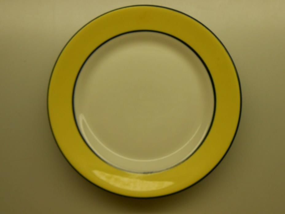 Vintage Wallace China Restaurant Ware - Bread Plate - Yellow Black - 10 Avail.