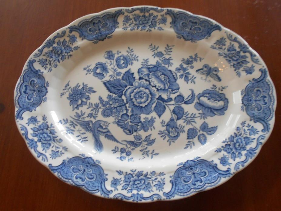 Windsor Blue by Ridgway of Staffordshire England 1792 Transfer Ware Oval Serving