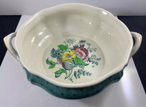 Plymouth Green By Ridgways Shelton England Round Vegetable Bowl NO LID Lawley