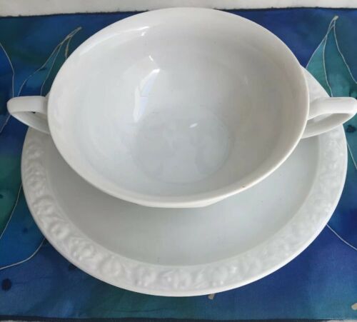 Rosenthal Continental MARIA WHITE  Cream Soup & Saucer 1396217 Perfect condition