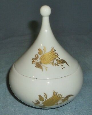 Rosenthal Studio Linie Germany Porcelain Sugar Bowl Spire Lid Gold Accents