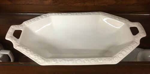 Vintage Rosenthal Maria Pattern Germany 8 Sided 2 Handle Oval Serving Plate