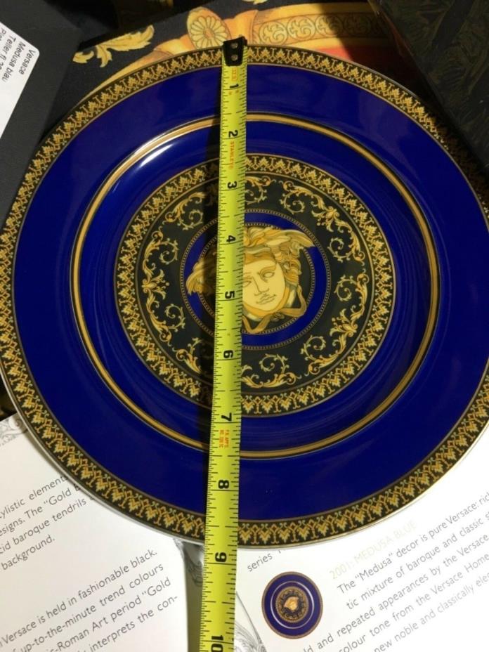 VERSACE PLATE MEDUSA BLUE 25 Years Collection Rosenthal 9