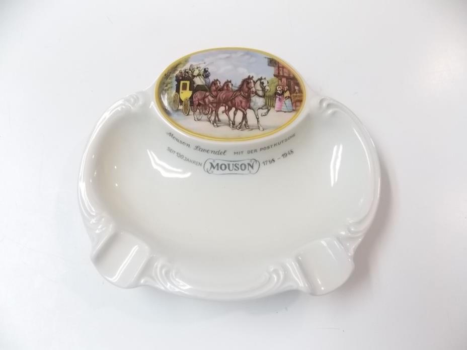 Vintage Rosenthal Mouson 1798 - 1948 Horse & Stagecoach Ashtray / Coin Dish (MD)