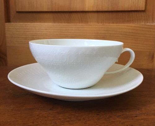 Rosenthal Continental Romance White Teacup & Saucer Germany