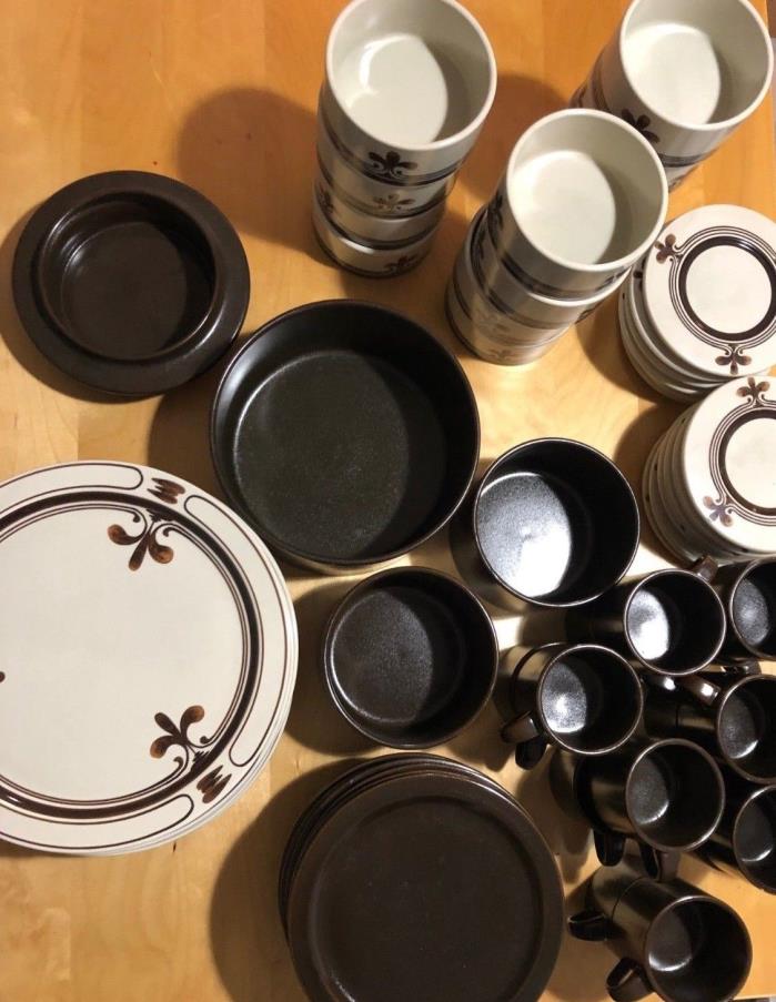 Rosenthal Siena Brown Set of Plates, Mugs, Bowls and more (MINT condition)