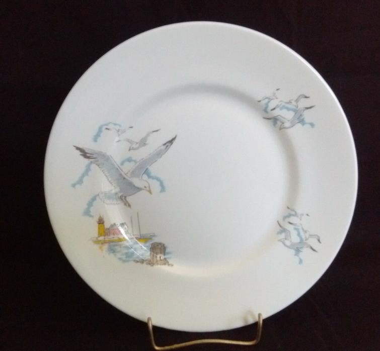 Set of 4 Queens Rosina China Co SEAGULL SALAD PLATES  8 1/4