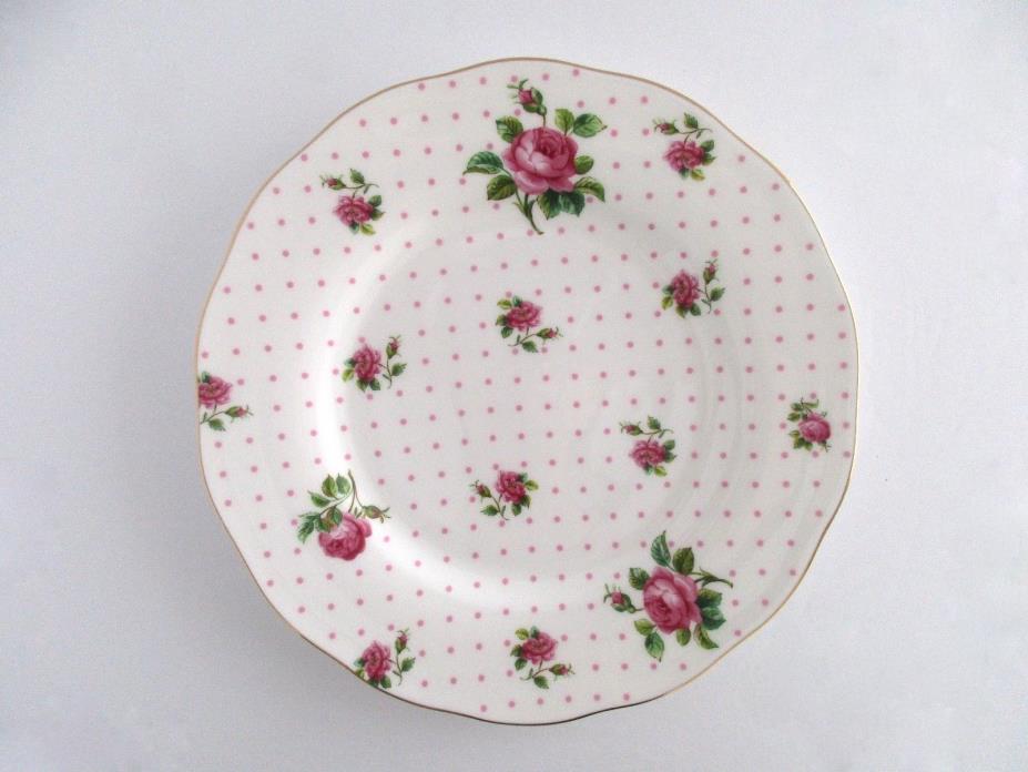 Set of 6, Royal Albert Bone China Cheeky Pink Salad Plate Set in a box, NEW