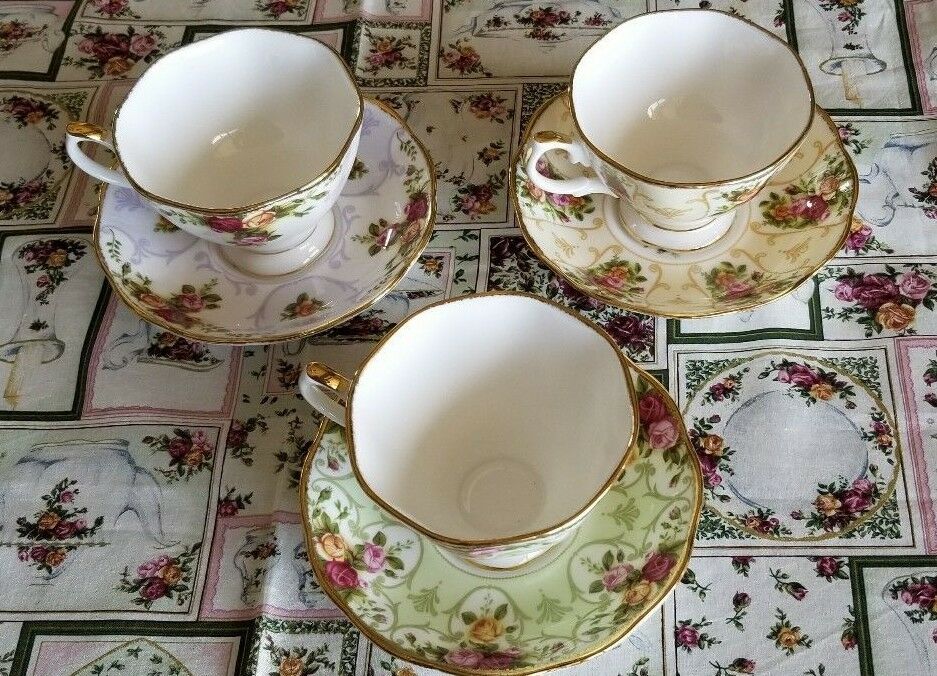 royal albert old country roses tea cup and saucers 3