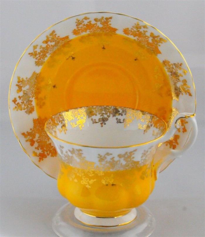 Royal Albert Regal Series Yellow Gold Tea Cup & Saucer