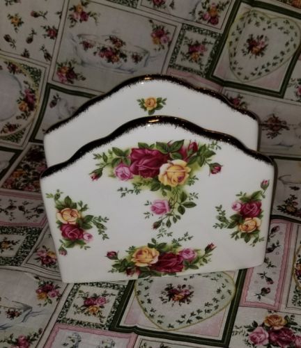 Royal albert old country roses napkin holder