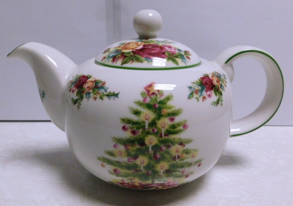 Royal Albert Old Country Roses Holiday Classic Teapot Tea Pot