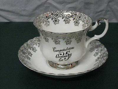 Royal Albert 25th Anniversary Tea cup and Saucer