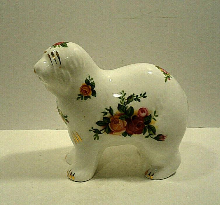 Royal Albert Old Country Rose Sheepdog Figurine