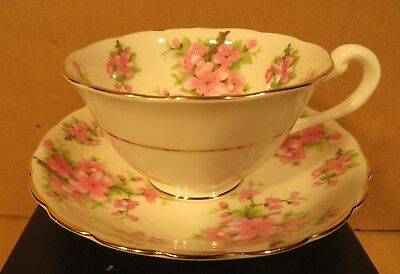 Chelsea Cherry Blossom Teacup & Saucer Made in England