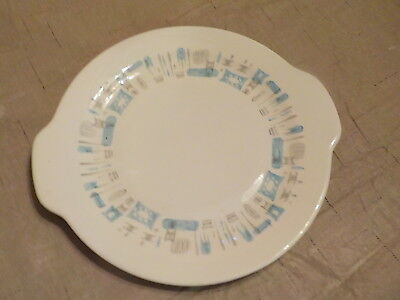 free S/H  VINTAGE 1960's Royal China BLUE HEAVEN Round Handle Serving Platter
