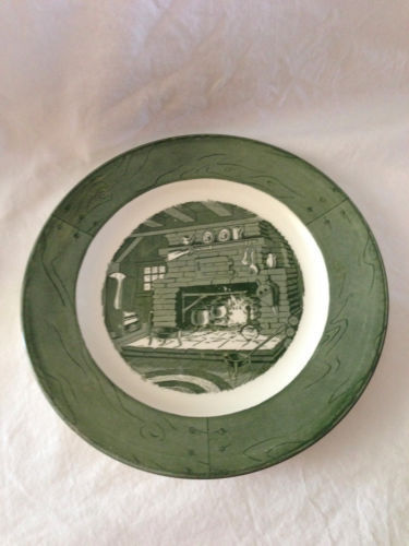 Royal COLONIAL HOMESTEAD GREEN Salad Luncheon Plate