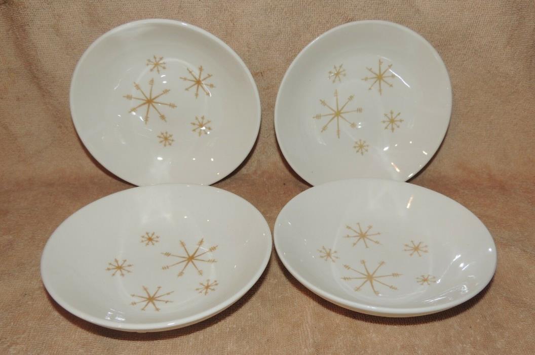 Set of 4 Royal China Star Glow Fruit Berry Sauce Dessert Bowls 5-1/2 Inch