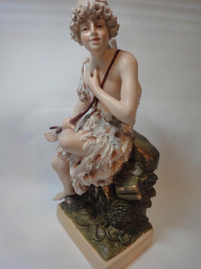 Antique Royal Dux Hunter Figure Bohemian Sculpture, c1900