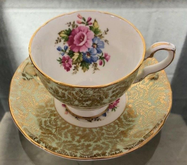 Royal Stafford Bone China Tea Cup & Saucer Made in England