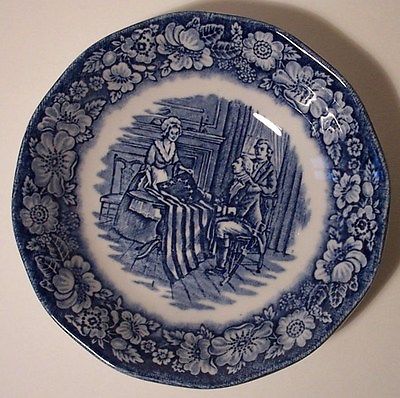 Staffordshire Liberty Blue Fruit/Dessert/Sauce Bowl