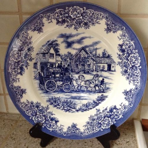 NEW ROYAL STAFFORD  HAYRIDE DECORATIVE BLUE AND WHITE 11