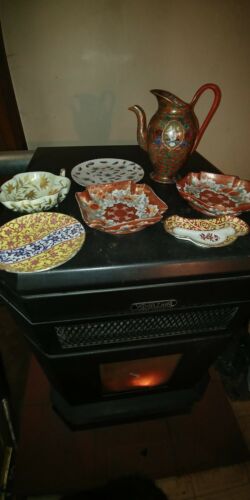 ROYAL VIENNA LARGE SIZED LOT OF IMARI INSPIRED ITEMS BLUE BEE HIVE M,ARK