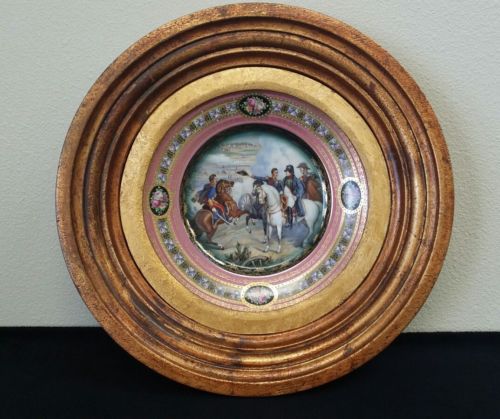 Antique Royal Vienna Style Portrait Cabinet Plate Carlsbad Napoleon