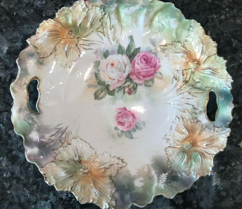 Special RS Prussia Plate with Floral Mold.
