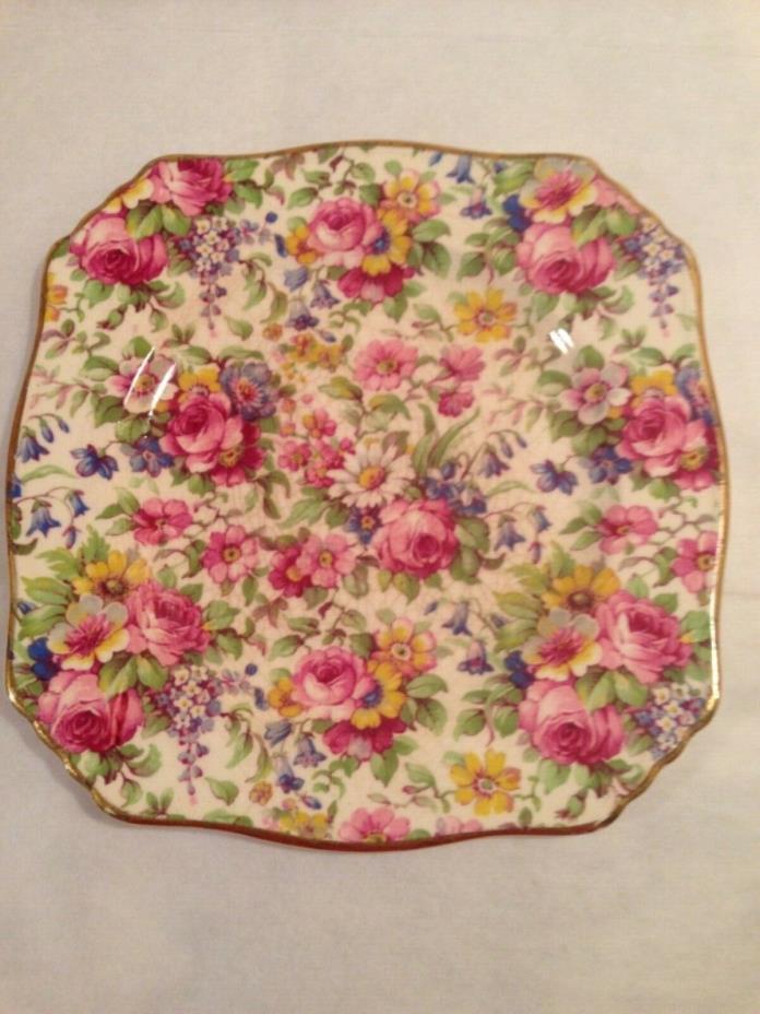 Royal Winton Chintz Summertime Plate Vintage England Bread Butter Side Plate